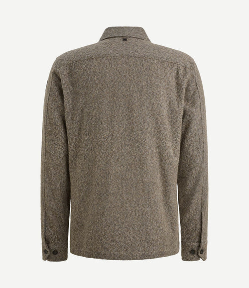 Overshirt brushed taupe
