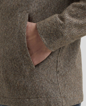 Overshirt brushed taupe