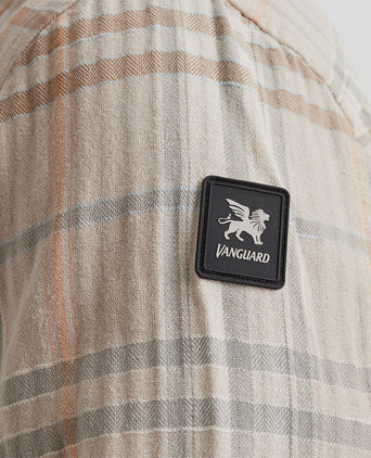 Vanguard overshirt ruiten beige | Regular-fit