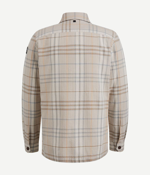 Vanguard overshirt ruiten beige | Regular-fit