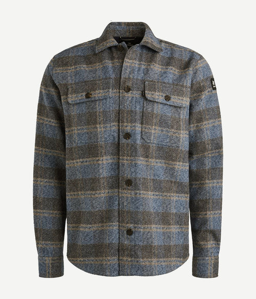 Vanguard overshirt ruiten blauw | Regular-fit