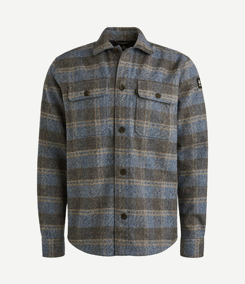 Overshirt ruiten blauw