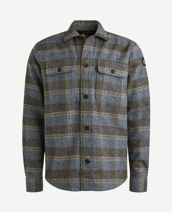 Overshirt ruiten blauw