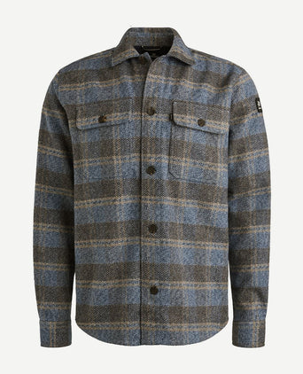 Overshirt ruiten blauw