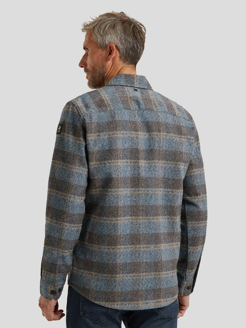 Overshirt ruiten blauw
