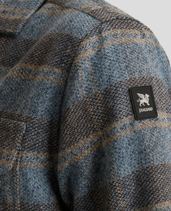 Overshirt ruiten blauw