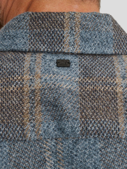 Overshirt ruiten blauw