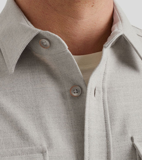 Overshirt twill greige