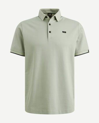 Piqué poloshirt aqua gray