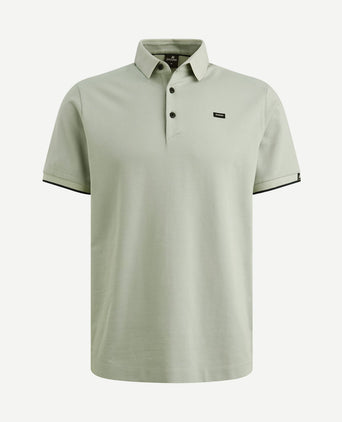 Piqué poloshirt aqua gray