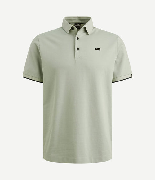 Piqué poloshirt aqua gray