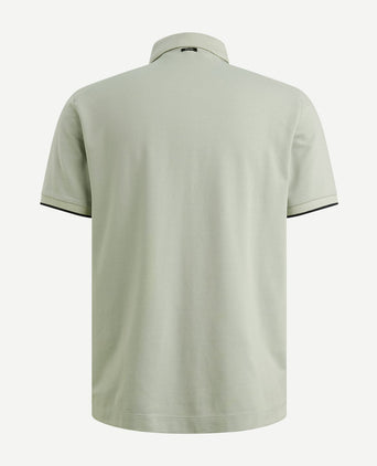Piqué poloshirt aqua gray