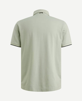 Piqué poloshirt aqua gray