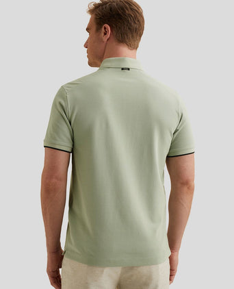 Piqué poloshirt aqua gray