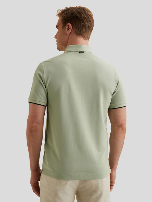 Piqué poloshirt aqua gray