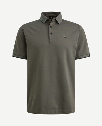 Piqué poloshirt pewter