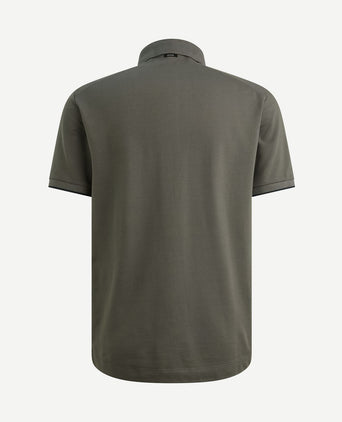 Piqué poloshirt pewter