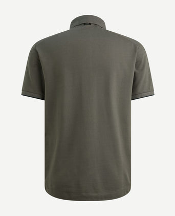 Piqué poloshirt pewter