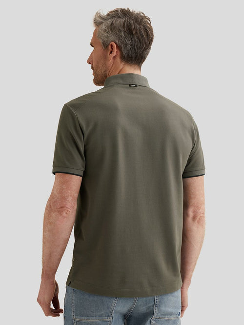 Piqué poloshirt pewter