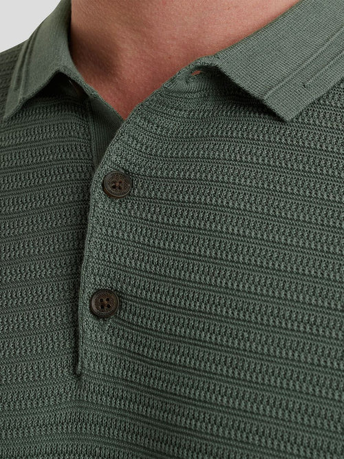 Vanguard poloshirt structuur groen | Regular-fit