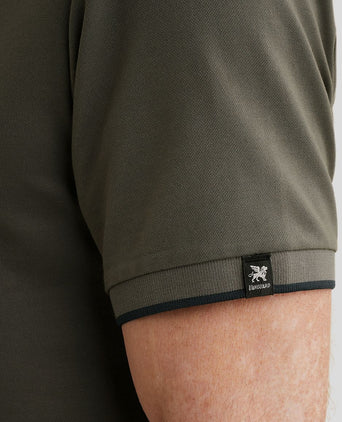 Piqué poloshirt pewter