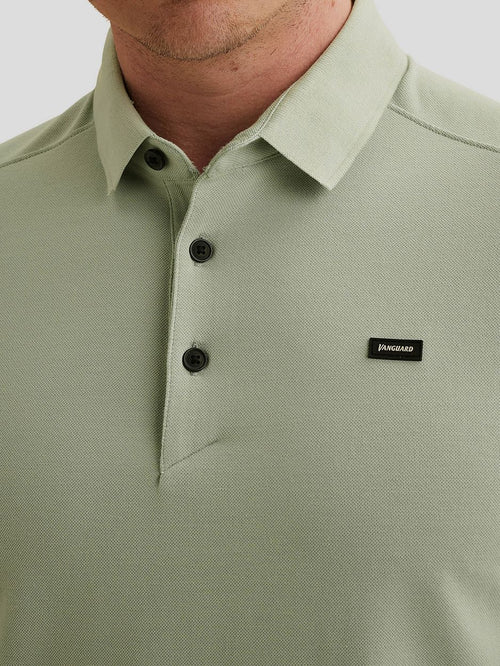 Piqué poloshirt aqua gray