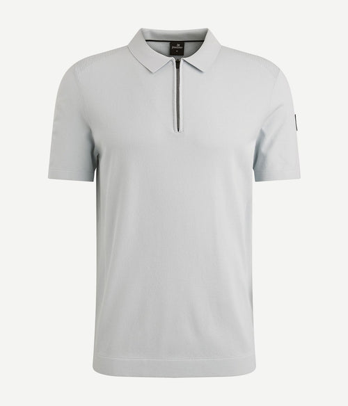 Vanguard poloshirt half-zip lichtblauw | Regular-fit