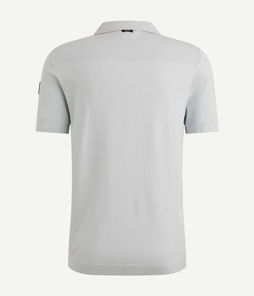 Vanguard poloshirt half-zip lichtblauw | Regular-fit