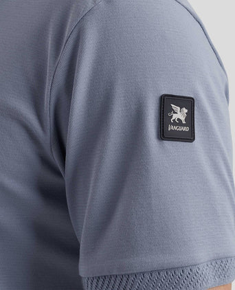 Vanguard poloshirt interlock jersey blauw