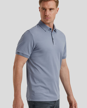 Vanguard poloshirt interlock jersey blauw