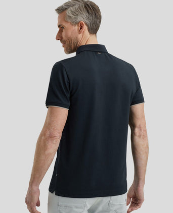Vanguard poloshirt piqué donkerblauw | Regular-fit