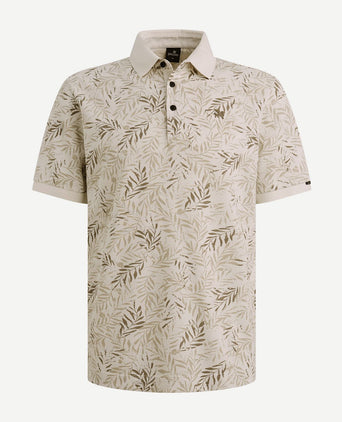 Poloshirt print ecru