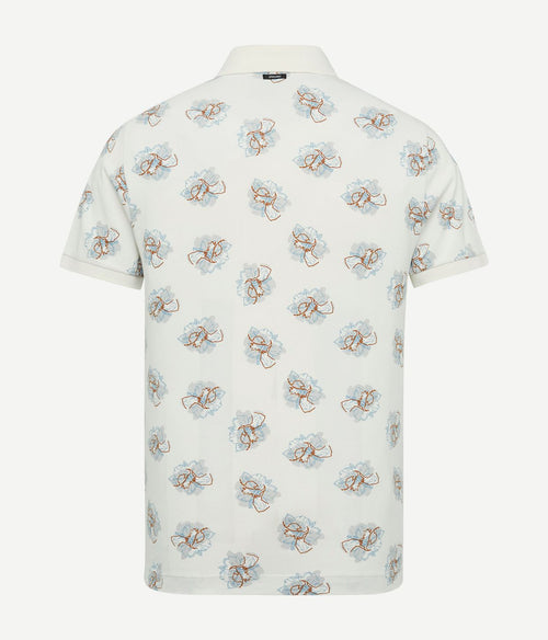 Poloshirt print ecru