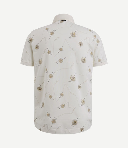 Poloshirt print ecru
