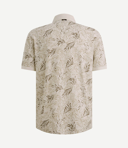 Poloshirt print ecru