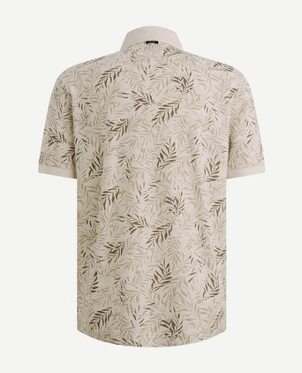 Poloshirt print ecru