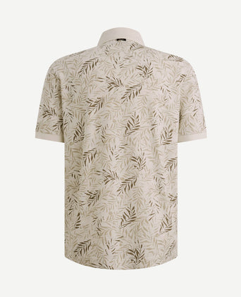 Poloshirt print ecru