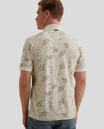 Poloshirt print ecru