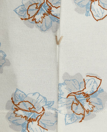 Poloshirt print ecru