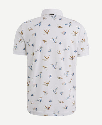 Vanguard poloshirt print wit | Regular-fit