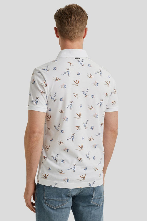 Vanguard poloshirt print wit | Regular-fit