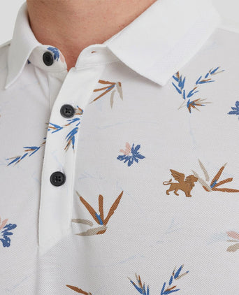 Vanguard poloshirt print wit | Regular-fit