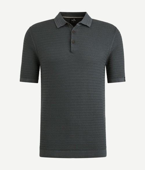 Vanguard poloshirt structuur dark slate | Regular-fit