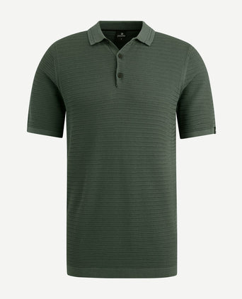 Vanguard poloshirt structuur groen | Regular-fit