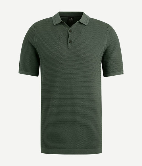 Vanguard poloshirt structuur groen | Regular-fit