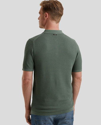 Vanguard poloshirt structuur groen | Regular-fit