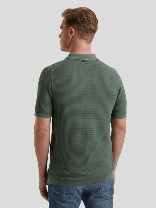Vanguard poloshirt structuur groen | Regular-fit
