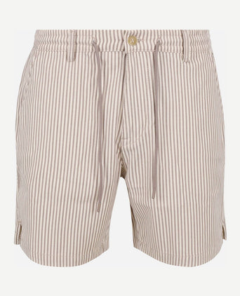 Relaxed short stripes beige