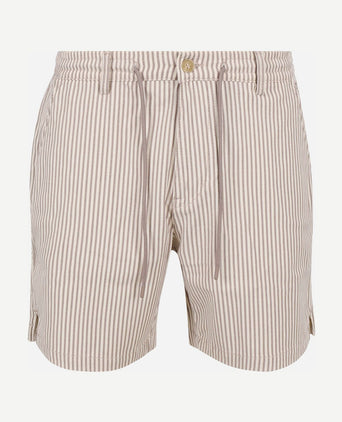 Relaxed short stripes beige
