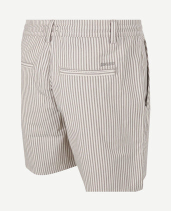 Relaxed short stripes beige
